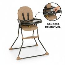Cadeira De Alimentação Galzerano Para Bebê Alta Nick 5025 Até 23kg Toffee