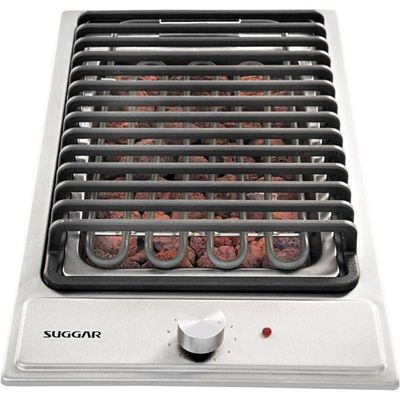 Cooktop Elétrico Inox Barbecue Churrasqueira Com Grelha 220V