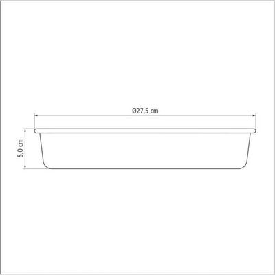 Assadeira Redonda Tramontina Starflon Max 26cm 2,4l Grafite