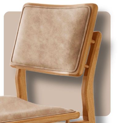 Conjunto Com 2 Banquetas Eva Moderna Milano Imbuia Natural