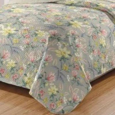 Kit Cobre Leito Colcha Daily King 3 Peças Dupla Face Estampado - Floral 54 - 100% Poliéster