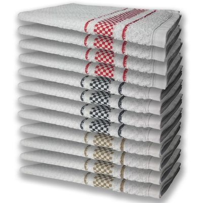 12 Panos de Prato Atoalhado Felpudo Premium MR+PR+VM