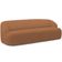 Sofá 4 Lugares Curvo Orgânico Para Sala Living 280cm Barolo L06 Bouclê Terracota - Lyam Decor