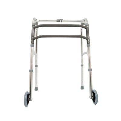 Par de Rodas para Andador 3 Barras D10 Dellamed Prata