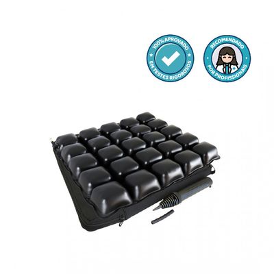 Almofada de Ar para Prevenção de Escaras 42x42x6 Air Basic Dellamed Preto