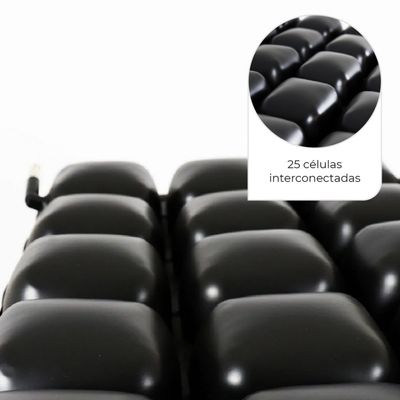 Almofada de Ar para Prevenção de Escaras 42x42x6 Air Basic Dellamed Preto