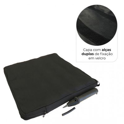 Almofada de Ar para Prevenção de Escaras 42x42x6 Air Basic Dellamed Preto
