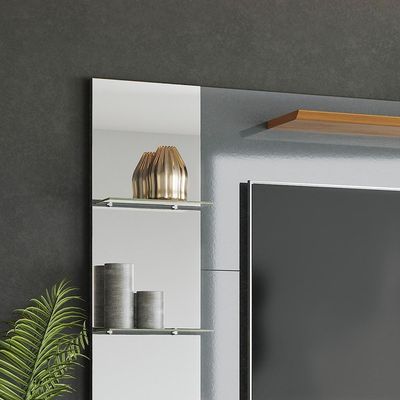 Painel Intense Para Até 55'' Cinza Perolizado - Tauari Cinza Perolizado - Tauari