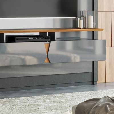 Painel Intense Para Até 55'' Cinza Perolizado - Tauari Cinza Perolizado - Tauari