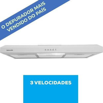 Depurador E Exaustor De Ar Slim 80 Cm Branco Suggar 110V