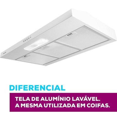 Depurador E Exaustor De Ar Slim 80 Cm Branco Suggar 110V