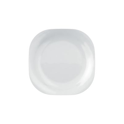 Prato Raso Nadir Plaza em Vidro Branco 27cm