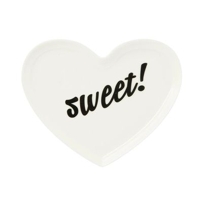Mini Travessa de Melamina Le Sweet de Plástico Coração 16cm 1 Peça