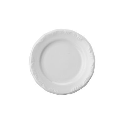 Prato de Sobremesa Schmidt em Porcelana Pomerode Branco