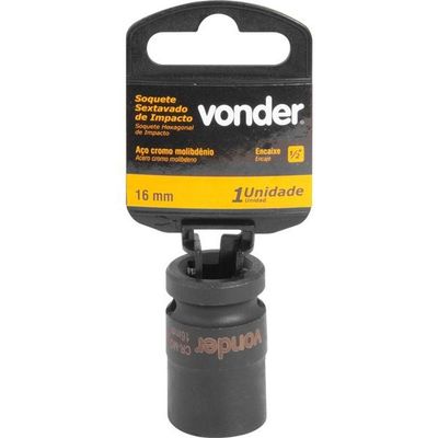 Soquete Sextavado De Impacto Enc 1-2" 16mm Aço Cromo Vonder