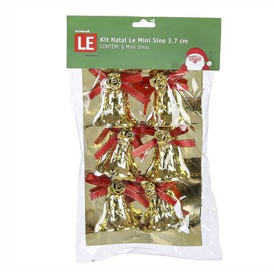 Kit Natal Le Mini Sino com 6 Unidades 3,7cm