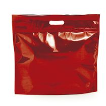 Sacola Laminada Cromus com Zíper Vermelho 32x40x5cm