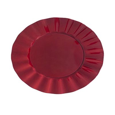 Sousplat de Plástico Le Natal Ball Vermelho 33cm