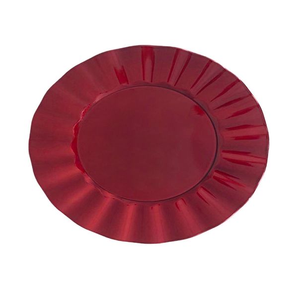 Sousplat de Plástico Le Natal Ball Vermelho 33cm