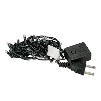 Micro Lâmpada DeA 100 Lâmpadas Coloridas  8 Funções com Fio Verde 220V 4m