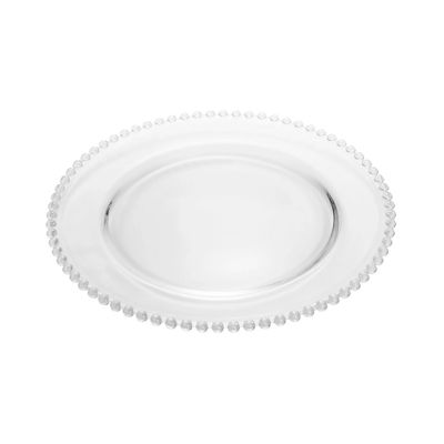 Prato Raso em Cristal Wolff Pearl 27cm