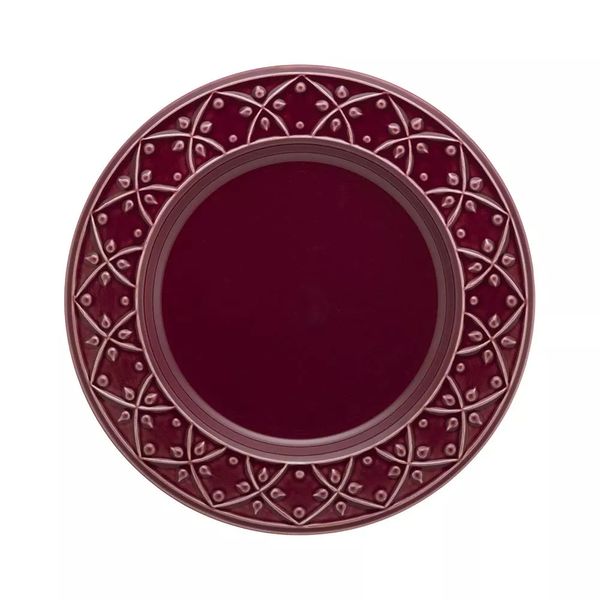 Prato Raso Oxford Mendi Cerâmica Redondo Corvina 26cm