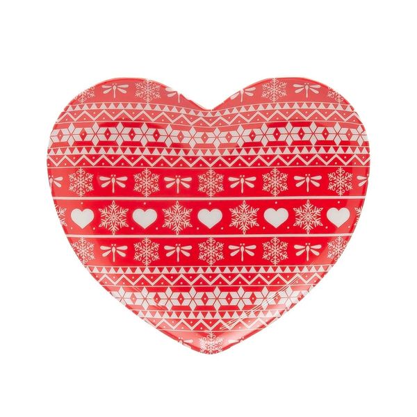 Prato Coração 2 Sonho Encantado Natal Le 21cm