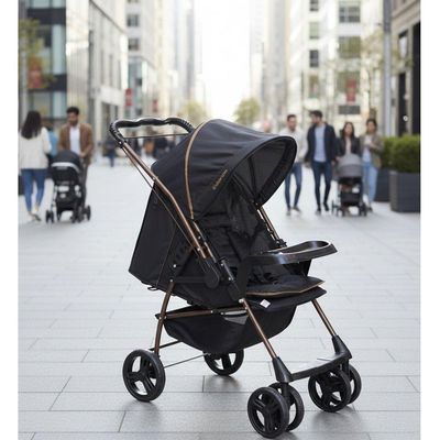 Carrinho De Bebê Galzerano Milano Reversível Iii 1018 Até 15kg Preto