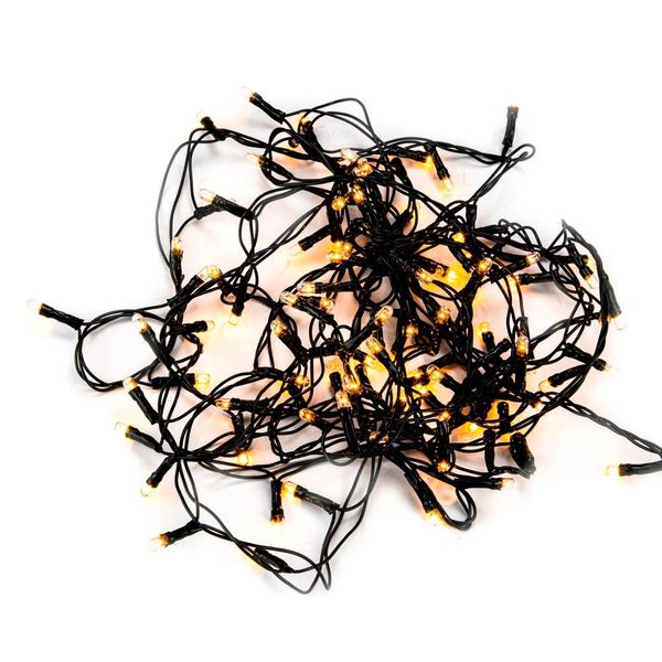 Pisca Led DeA 100 Lâmpadas 127V 8 Funções Fio Verde 8m Branco Quente Pisca Led DeA 100 Lâmpadas 127V 8 Funções Fio Verde 8m Branco Quente