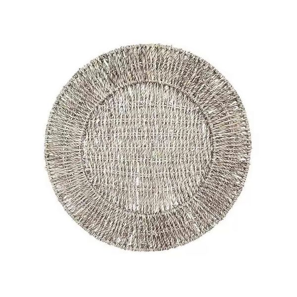 Sousplat Etnico em Palha Kas Dourado 38cm Sousplat Etnico em Palha Kas Dourado 38cm