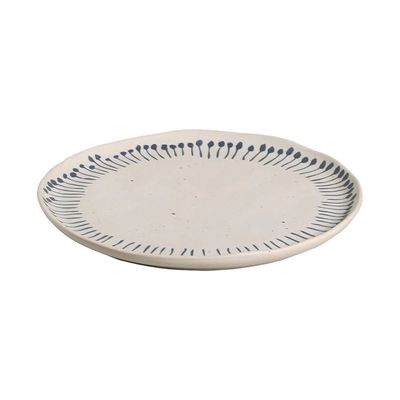 Prato Raso em Cerâmica Porto Brasil Bio Stoneware Primitiva 27,5cm