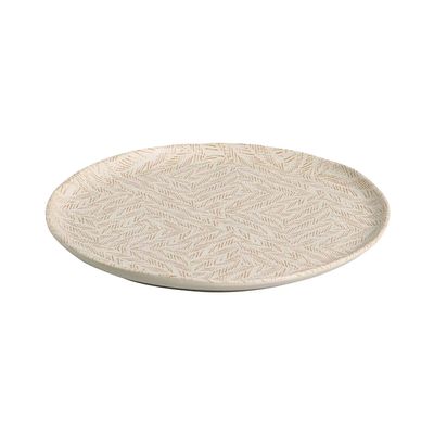 Prato Raso em Cerâmica Porto Brasil Bio Stoneware Luar 27,5cm