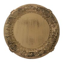 Sousplat em Plástico Inga Dourado 33cm