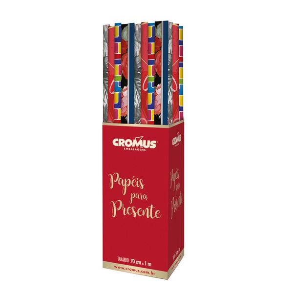 Papel para Presente Cromus Infantil 70x100cm Papel para Presente Cromus Infantil 70x100cm