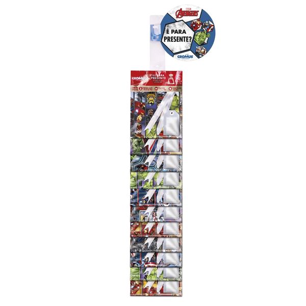 Kit Embalagem Cromus Clip Strip Estampa Marvel 30x44cm