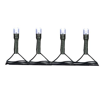 Pisca-Pisca Flor Arte com Fio Verde 100 LEDs Branco 8m - 127V