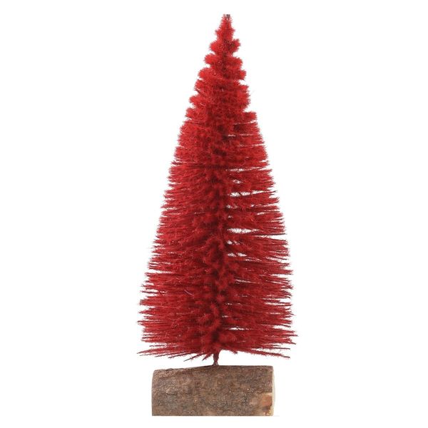 Árvore de Natal Flor Arte Pinheiro Vermelho 18cm
