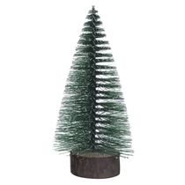 Mini Árvore de Natal Flor Arte Flocada 14cm