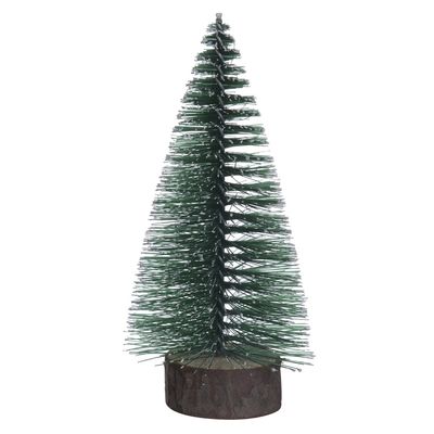 Mini Árvore de Natal Flor Arte Flocada 14cm