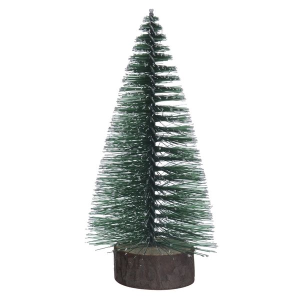 Mini Árvore de Natal Flor Arte Flocada 14cm