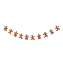 Cordão em Feltro Flor Arte Cookie Marrom 240x12x0,3cm