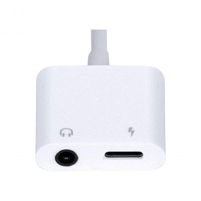 Adaptador Fone De Ouvido Celular Audio P2 3.5mm + Carregador Para Usb Tipo C - Adpatc7.1