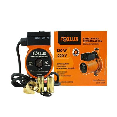 Bomba D'Água Pressurizadora 120W Foxlux 220V