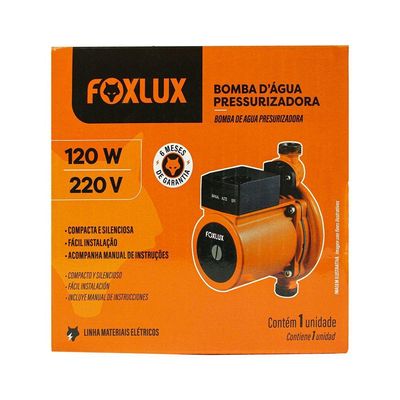 Bomba D'Água Pressurizadora 120W Foxlux 220V