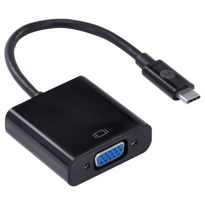 Adaptador Usb Tipo C X Vga Femea Full Hd 1080p 20cm - Achdmi-20