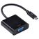 Adaptador Usb Tipo C X Vga Femea Full Hd 1080p 20cm - Achdmi-20