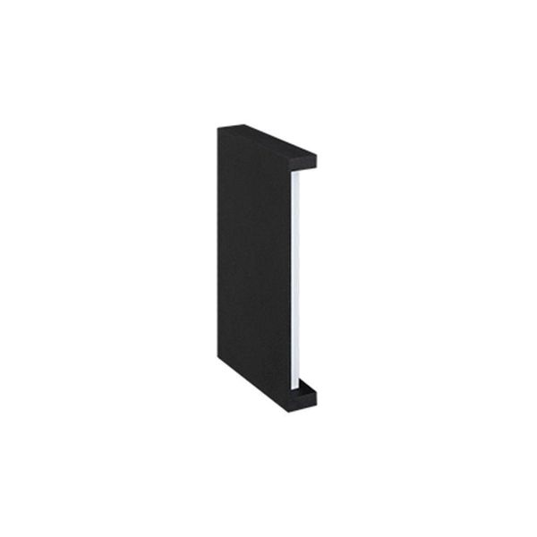 Arandela Stella Reflex Led 20cm Ip65 6w Bivolt Preto - 2700k - Luz Amarela