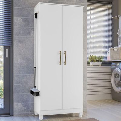 Armario Multiuso Jade 2 Portas 170x70 Cm Branco