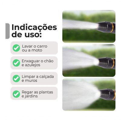 Bico De Mangueira Alta Pressão: Jato Regulável Profissional