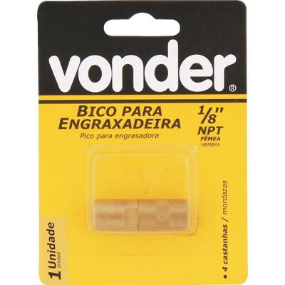 Bico Para Bomba Graxa 4 Castanhas 1-8 Npt Vonder